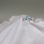 "Nature Details - Kockába zárt égbolt" - kézzel készült ezüst gyűrű topázzal
