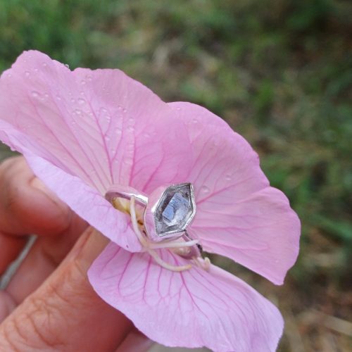 "Nature details - Herkimer gyémánt" gyűrű