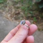 "Nature details - Herkimer gyémánt" ezüst gyűrű