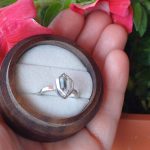 "Nature details - Herkimer gyémánt" ezüst gyűrű