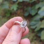"Nature details - Herkimer gyémánt" ezüst gyűrű