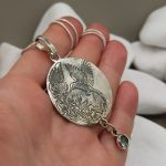 "Paradicsommadár" ezüst talizmán