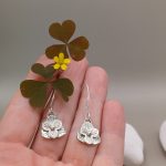 "Nature details - Nyári virág" ezüst fülbevaló