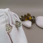 "Nature details - Nyári virág" ezüst fülbevaló