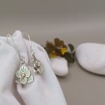 "Nature details - Nyári virág" ezüst fülbevaló