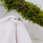 "Nature Details - Égi mélység" - kézzel készült ezüst gyűrű zafírral