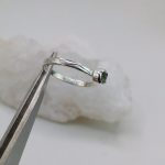 "Nature Details - Égi mélység" - kézzel készült ezüst gyűrű zafírral