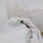 "Nature Details - Égi mélység" - kézzel készült ezüst gyűrű zafírral