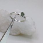 "Nature Details - Égi mélység" - kézzel készült ezüst gyűrű zafírral