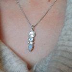 "Luna - Topáz - Holdkő" ezüst amulett