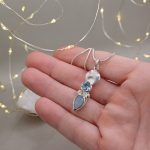 "Luna - Topáz - Holdkő" ezüst amulett