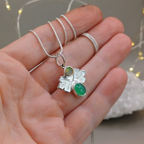 "A természet szíve" ezüst amulett