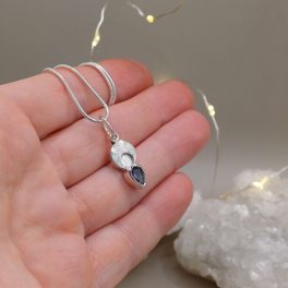 "Luna - Ametiszt" ezüst amulett