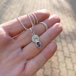 "Luna - Ametiszt" ezüst amulett