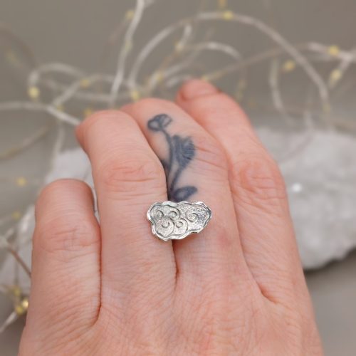 "Apróságok - Mesebeli felhő" félpár ezüst fülbevaló