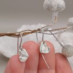 "Szívedbe zárva"  ezüst fülbevaló