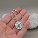 "Nature Details - Végtelen Pillanat" kézzel vésett ezüst talizmán