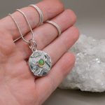 "Nature Details - Végtelen Pillanat" kézzel vésett ezüst talizmán