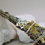 "Pillangó amulett" -kézzel készült ezüst medál turmalinal
