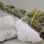 "Pillangó amulett" -kézzel készült ezüst medál turmalinal