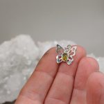 "Pillangó amulett" -kézzel készült ezüst medál turmalinal