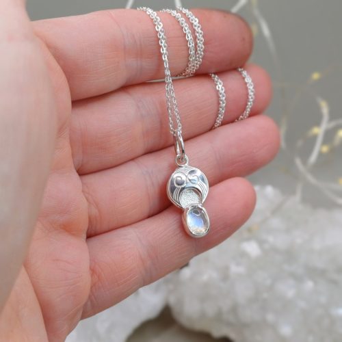 "Luna holdkő" - ezüst amulett