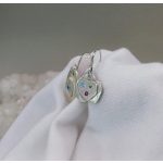 "Nature Details - Erdő és patak párbeszéde" - asszimetrikus ezüst fülbevaló
