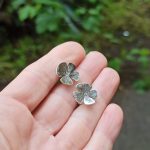 "Virág" ezüst fülbevaló