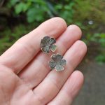 "Virág" ezüst fülbevaló