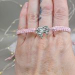 "Lajhár" makramé - ezüst karkötő