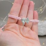 "Lajhár" makramé - ezüst karkötő