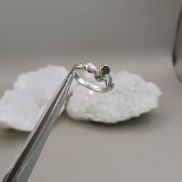   "Nature Details - Örökzöld lehellet" - ezüst gyűrű