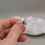 "Nature Details - Örökzöld lehellet" - ezüst gyűrű