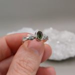 "Nature Details - Örökzöld lehellet" - ezüst gyűrű