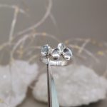 "Nature details - Lélegző harmónia" - ezüst gyűrű topázzal