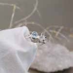 "Nature details - Lélegző harmónia" - ezüst gyűrű topázzal