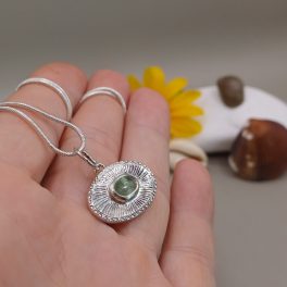   "Nature details - A tenger örökké nyíló virága" ezüst medál