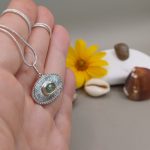 "Nature details - A tenger örökké nyíló virága" ezüst medál