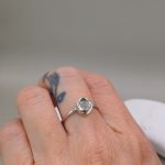 "Nature details - Herkimer" ezüst gyűrű