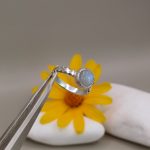 "Nature Details - A Hold ereje" ezüst gyűrű