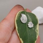 "Nature details - Kagyló" ezüst fülbevaló
