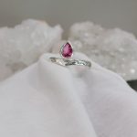 "Tiara gyűrű" - kézzel készült ezüst gyűrű turmalinnal