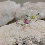 "Tiara gyűrű" - kézzel készült ezüst gyűrű turmalinnal