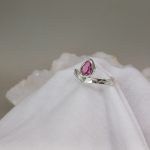 "Tiara gyűrű" - kézzel készült ezüst gyűrű turmalinnal