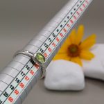 "Nature details - Zöld alkonyat" ezüst gyűrű