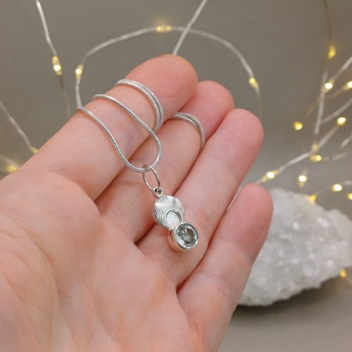 "Luna - Praziolit" ezüst amulett