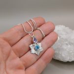 "Nature Details - A belső béke virága" - ametiszt ezüst amulett