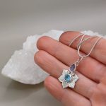 "Nature Details - A belső béke virága" - ametiszt ezüst amulett
