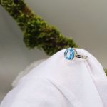 "Nature Details - Égi szellő" - kézzel készült ezüst gyűrű topázzal