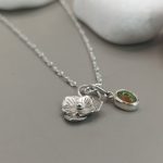 "Nature details - Opál és réti virág" ezüst charm